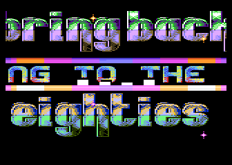 Bring Back the Eighties