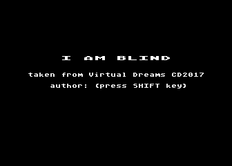 I am Blind