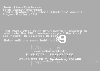 Last Party 2017 Invitro