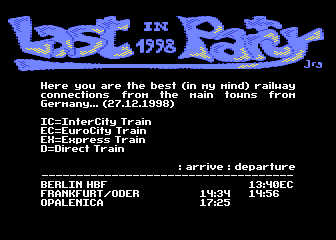 Last Party '98 Invitro