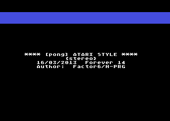[Pong] Atari Style