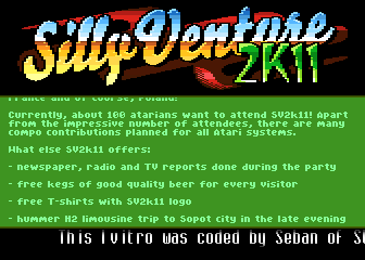 Silly Venture 2k11 Invitro