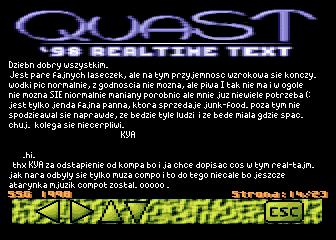 QuaST '98 Real-time Text