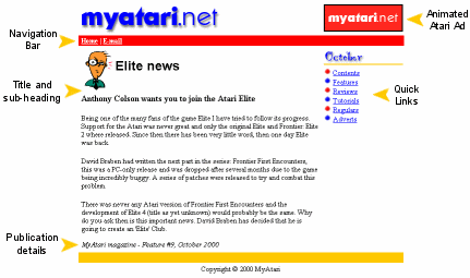 Typical page screen-shot