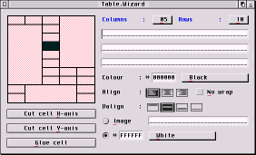 Screen-shot of Table.Wizard in action