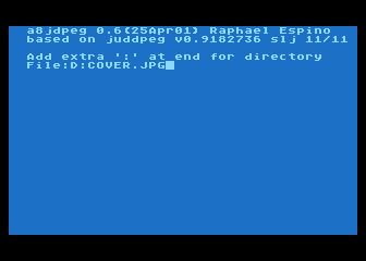 Screen shot of a8jdpeg at work
