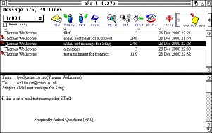 Screen shot of aMail