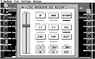 Screen shot Arpeggiator by Richard Homme