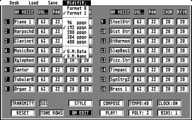 Screen shot of Schoenberg in action
