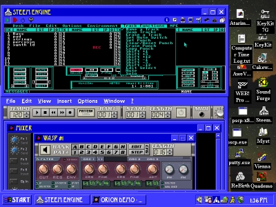 Screen shot of STeem