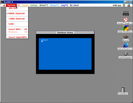 [Screen-shot: Rainbow on an Apple]