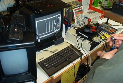 [Photo: Cervi game running at ABBUC stand]