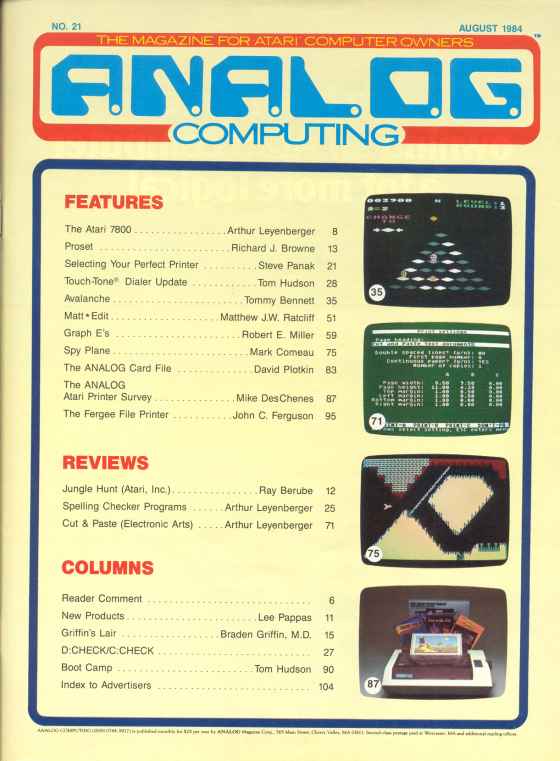 [ANALOG #21 Contents]