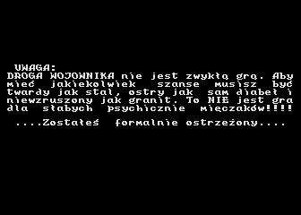 Droga Wojownika demonstracja