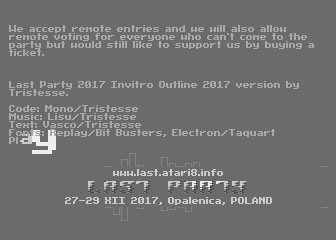 Last Party 2017 Invitro