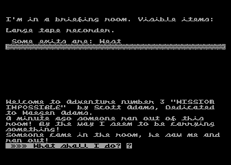 Adventure 3: Mission Impossible