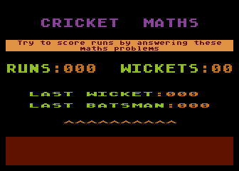 Cricket Maths