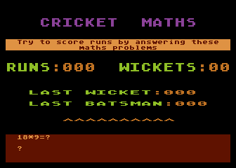 Cricket Maths