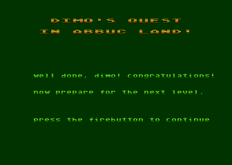 Dimo's Quest in ABBUC Land