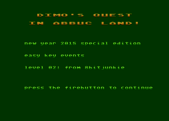 Dimo's Quest in ABBUC Land! - New Year 2015 S