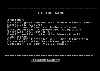 EI - The Game Oder Das Ding Mit Dem Pickel