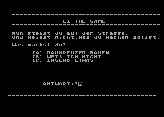 EI - The Game Oder Das Ding Mit Dem Pickel