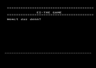 EI - The Game Oder Das Ding Mit Dem Pickel