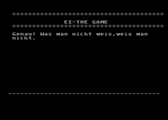 EI - The Game Oder Das Ding Mit Dem Pickel