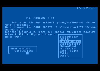 Brief an ABBUC