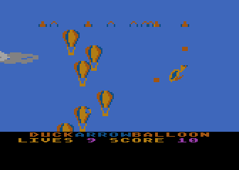 Duck, Arrow, Balloon