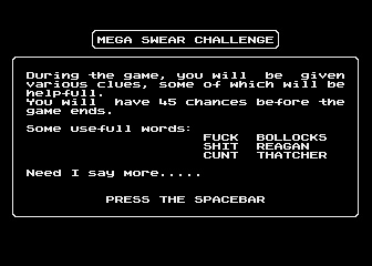 Mega Swear Challenge
